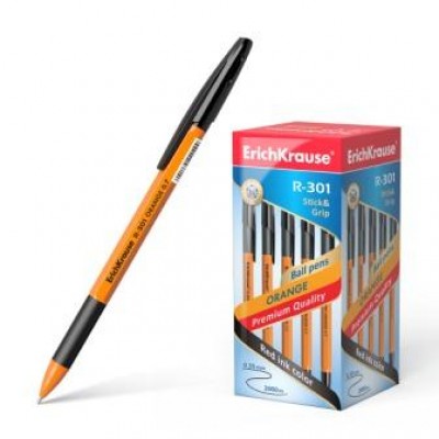 Ручка шариковая Erichkrause R-301 Original Stick& Grih 0,7. черный (50 шт/уп)39533